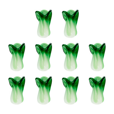 10db Kézzel készített lámpafesték kínai káposzta gyöngyök 3D eper gyümölcsgyöngy Ékszerkészítéshez barkács karkötő Fülbevaló dekor Kiegészítők