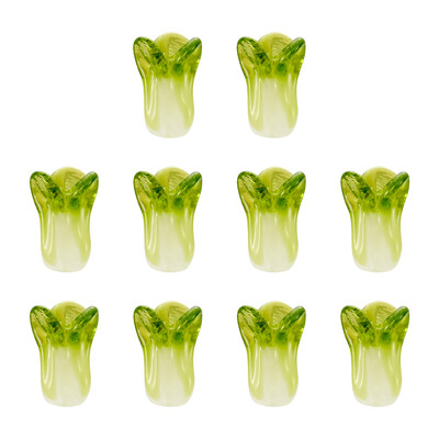 10db Kézzel készített lámpafesték kínai káposzta gyöngyök 3D eper gyümölcsgyöngy Ékszerkészítéshez barkács karkötő Fülbevaló dekor Kiegészítők