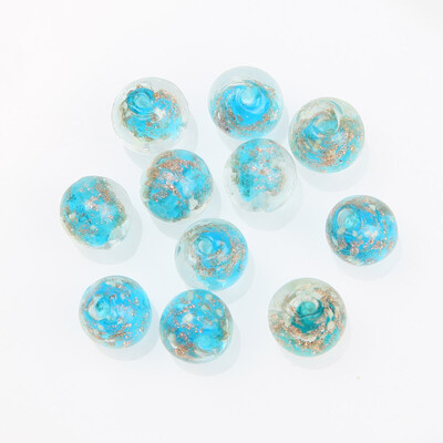 10 τμχ Φωτεινές Λαμπτήρες Γυάλινες Γυαλιστερές Χάντρες για Κοσμήματα Κατασκευή Βραχιόλι Κολιέ DIY Χειροποίητο Χειροποίητο Χειροτεχνία Ευρήματα 8/10/12mm