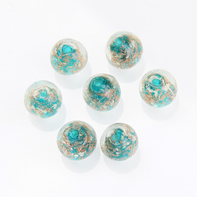 10 τμχ Φωτεινές Λαμπτήρες Γυάλινες Γυαλιστερές Χάντρες για Κοσμήματα Κατασκευή Βραχιόλι Κολιέ DIY Χειροποίητο Χειροποίητο Χειροτεχνία Ευρήματα 8/10/12mm