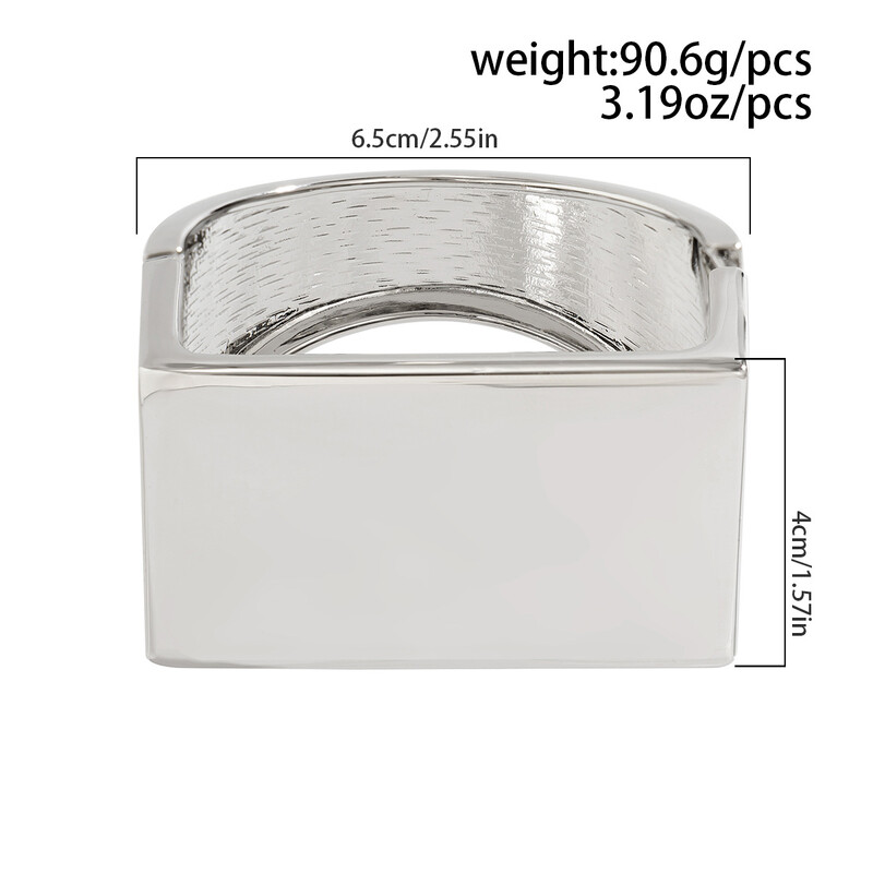 DIEZI Pretjerano zlatno srebrne narukvice Vintage punk nepravilne geometrijske narukvice za žene Narukvice Muški dodaci Nakit