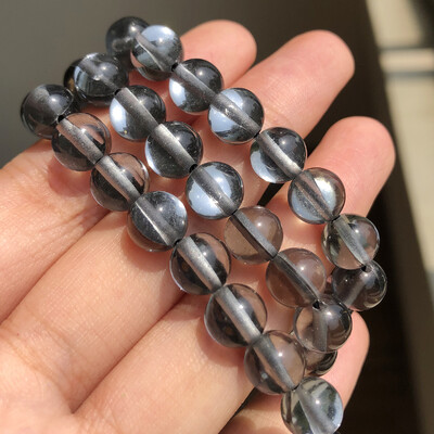 Matt kristály üveggyöngyök matt Holdkő villogó csillogó, kerek laza gyöngy ékszerkészítéshez barkácsolás nyaklánc karkötő 15''