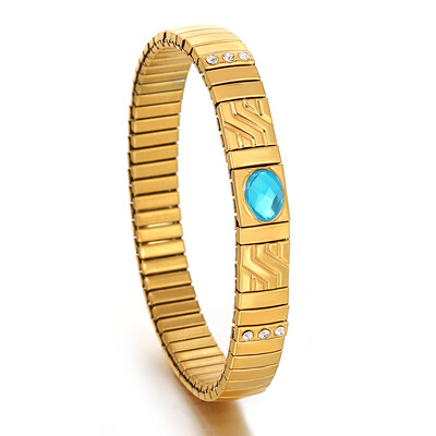 Auksinės spalvos nerūdijančio plieno elastinės apyrankės apyrankės moterims, vyrams, inkrustuota korpuso apyrankė su širdele, klasikinė laikrodžių grandinėlė papuošalai