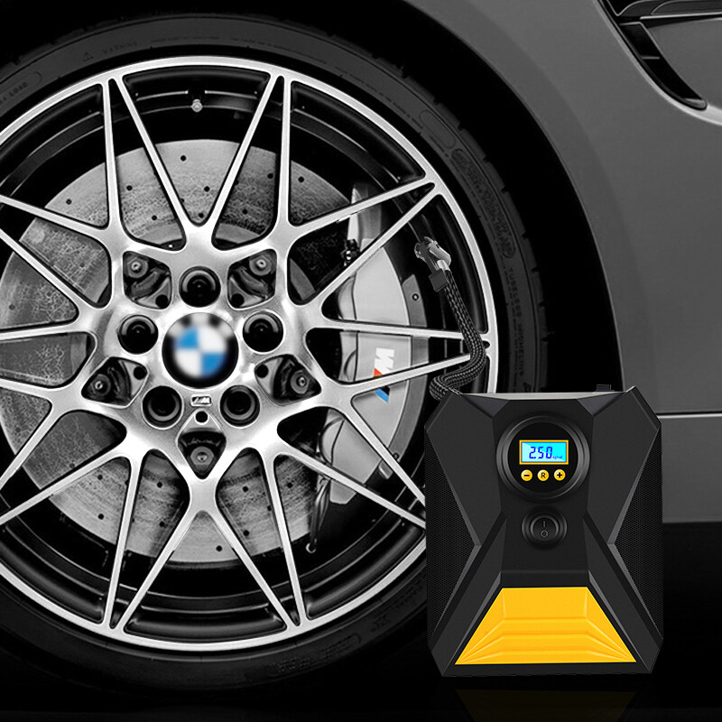 LEIBOO laidinis nešiojamas automobilio oro siurblys 12V 150PSI elektrinis padangų pripūtimo siurblys motociklo dviračio rutulinis LED šviesos automobilio oro kompresorius