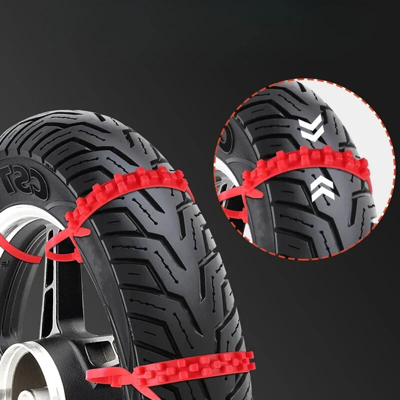 10db Csúszásgátló hóláncok motorkerékpárokhoz kerékpárokhoz téli gumi kerekekhez csúszásmentes kábelkötegelők motorkerékpár vészhelyzeti gumiabroncs lánc szerszám