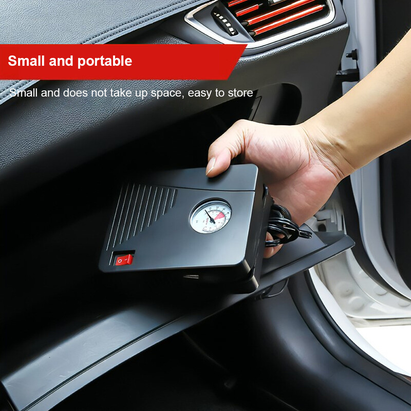 96W automobilska električna zračna pumpa Mini pumpa za napuhavanje guma 12V 100PSI 35L/min Prijenosni zračni kompresor za automobile Motocikle Lopta za bicikl
