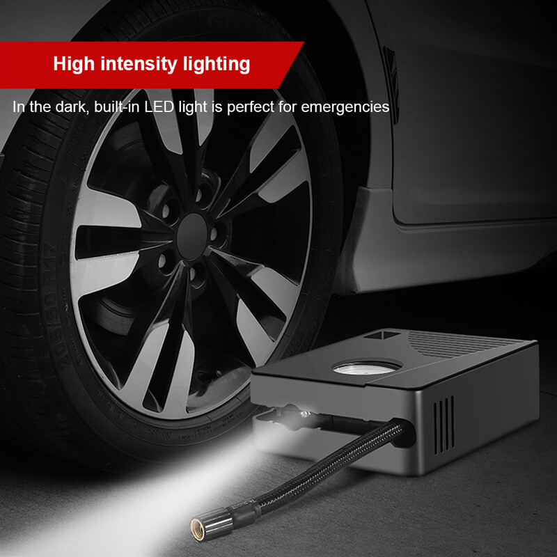 96W automobilska električna zračna pumpa Mini pumpa za napuhavanje guma 12V 100PSI 35L/min Prijenosni zračni kompresor za automobile Motocikle Lopta za bicikl