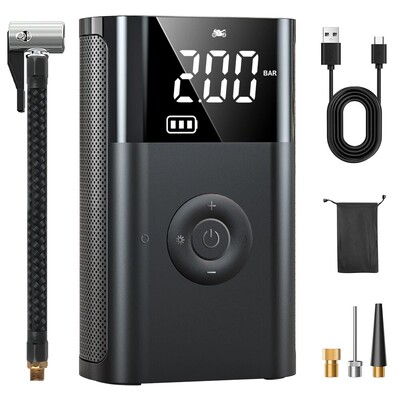 Mini légkompresszor 12V 150PSI hordozható elektromos légszivattyú autógumi felfújó motorkerékpár gumiabroncs légtöltő szivattyúhoz