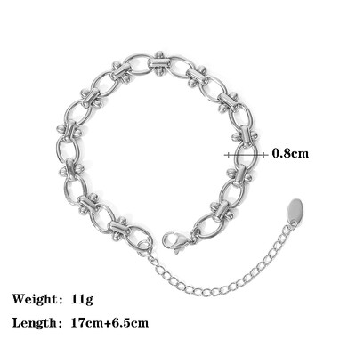 Zalman U csatos kábelhuzal karkötők női szerelmes lánc karkötők rozsdamentes acél ékszerek nagykereskedelmi ajándék új 2023