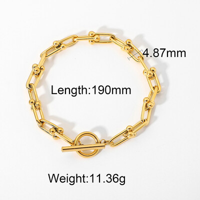 Zalman U csatos kábelhuzal karkötők női szerelmes lánc karkötők rozsdamentes acél ékszerek nagykereskedelmi ajándék új 2023