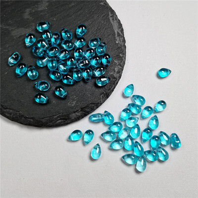 30db 6x9MM színes vízcsepp alakú kristálygyöngyök cseh üveg laza gyöngyök barkácsoláshoz ékszerkészítéshez kézműves kiegészítők