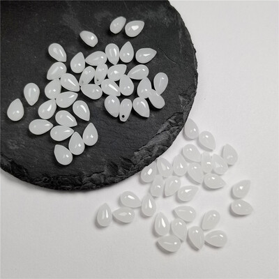 30db 6x9MM színes vízcsepp alakú kristálygyöngyök cseh üveg laza gyöngyök barkácsoláshoz ékszerkészítéshez kézműves kiegészítők