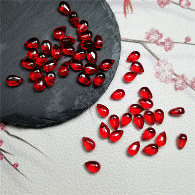 30db 6x9MM színes vízcsepp alakú kristálygyöngyök cseh üveg laza gyöngyök barkácsoláshoz ékszerkészítéshez kézműves kiegészítők