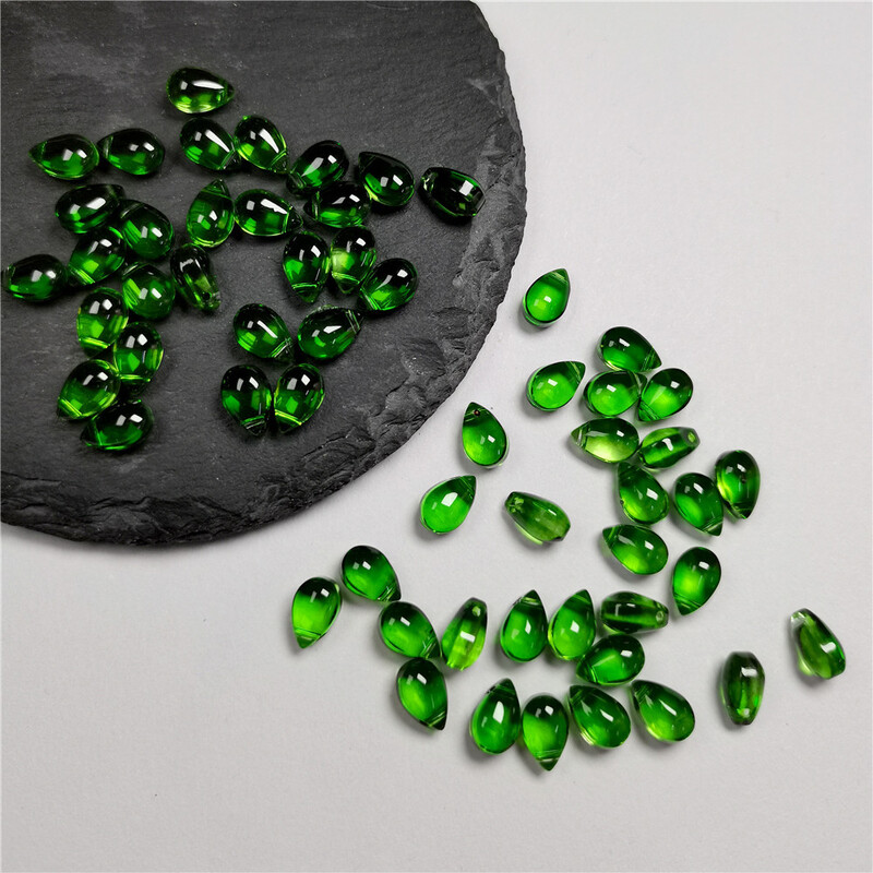 30db 6x9MM színes vízcsepp alakú kristálygyöngyök cseh üveg laza gyöngyök barkácsoláshoz ékszerkészítéshez kézműves kiegészítők