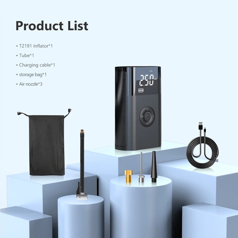 Mini légkompresszor 12V 150PSI hordozható elektromos légszivattyú autógumi felfújó motorkerékpár gumiabroncs légtöltő szivattyúhoz
