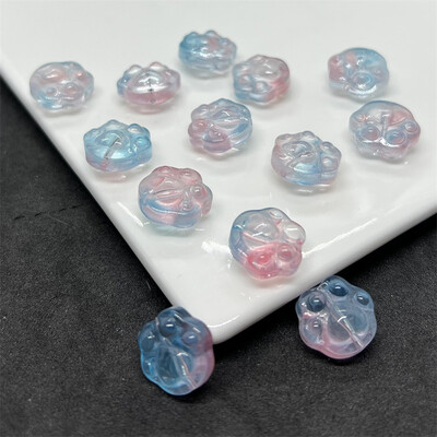 10db Új divatos üveggyöngyök varázslatos macskakarmok formájú üveggyöngyök panden női ékszer dekoráció készítés barkács kiegészítők számára