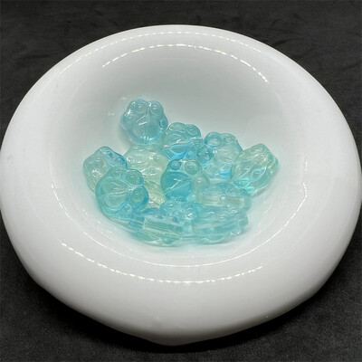 10db Új divatos üveggyöngyök varázslatos macskakarmok formájú üveggyöngyök panden női ékszer dekoráció készítés barkács kiegészítők számára