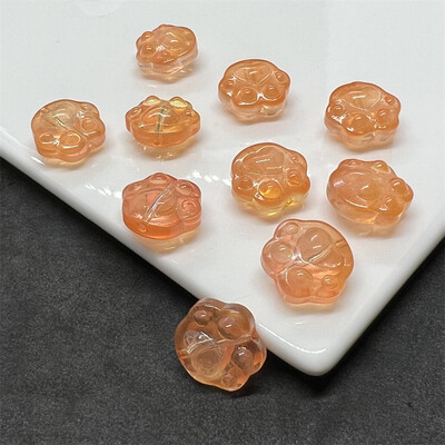 10db Új divatos üveggyöngyök varázslatos macskakarmok formájú üveggyöngyök panden női ékszer dekoráció készítés barkács kiegészítők számára