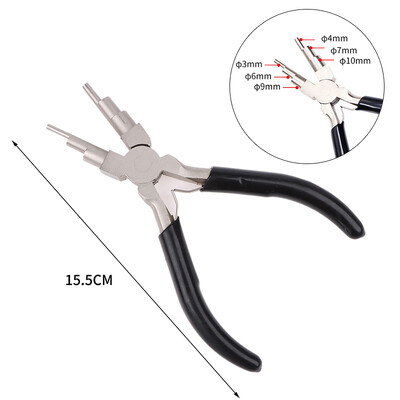 Zelena ravna kliješta Crna 6 u 1 okrugla kliješta za omatanje žice Izrada nakita Izrada petlji Izdržljiva dijagonalna kliješta