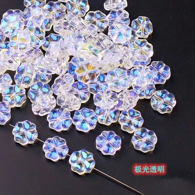 20 buc/lot 10 mm mărgele distanțare de flori de cristal ceh în lampă de trifoi margele libere pentru bricolaj, colier, bijuterii, accesorii de furnizare