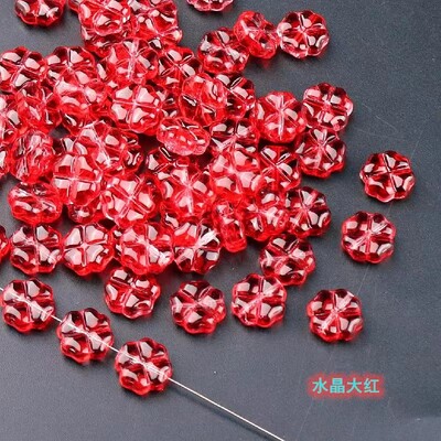 20 buc/lot 10 mm mărgele distanțare de flori de cristal ceh în lampă de trifoi margele libere pentru bricolaj, colier, bijuterii, accesorii de furnizare