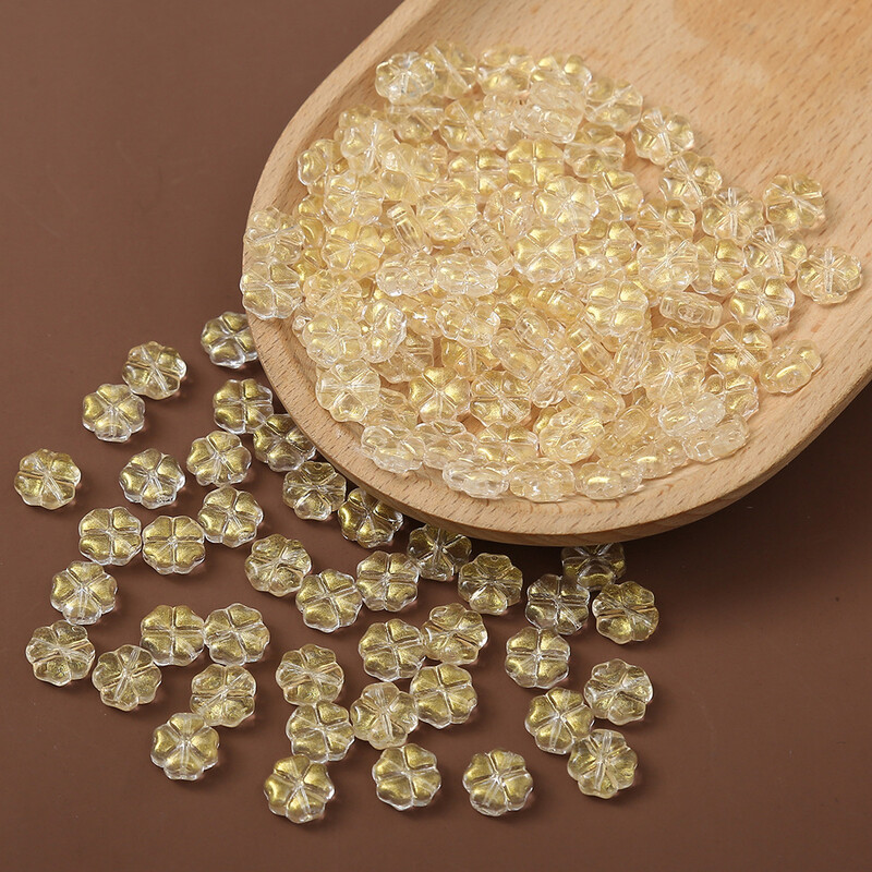 20 buc/lot 10 mm mărgele distanțare de flori de cristal ceh în lampă de trifoi margele libere pentru bricolaj, colier, bijuterii, accesorii de furnizare