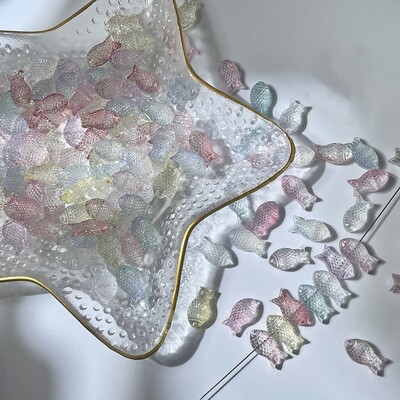 20vnt 15x8mm mažos žuvelės formos rankų darbo spalvingi šviestuvų stiklo karoliukai papuošalams gaminti pasidaryk pats auskarai apyrankės karoliai