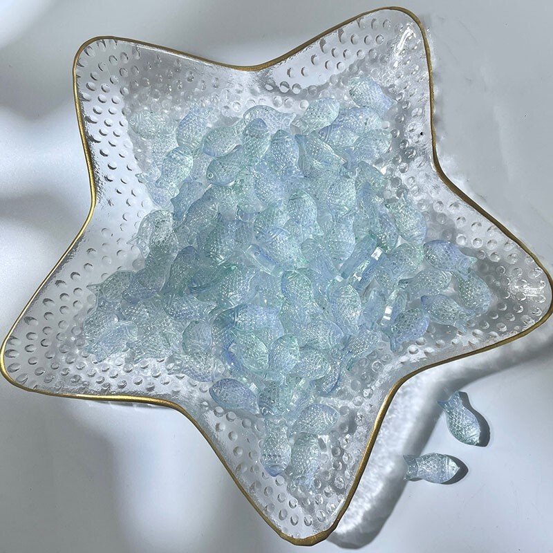 20vnt 15x8mm mažos žuvelės formos rankų darbo spalvingi šviestuvų stiklo karoliukai papuošalams gaminti pasidaryk pats auskarai apyrankės karoliai