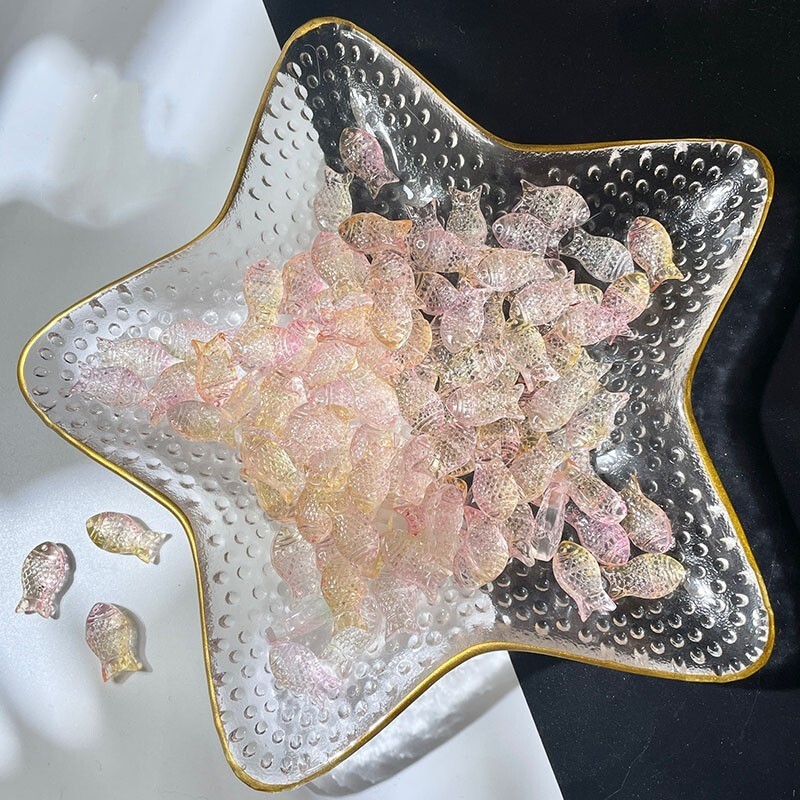 20vnt 15x8mm mažos žuvelės formos rankų darbo spalvingi šviestuvų stiklo karoliukai papuošalams gaminti pasidaryk pats auskarai apyrankės karoliai