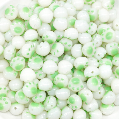 20 buc. margele acrilice labe de pisică Kawaii de 11 mm margele distanțiere cu gheare de desene animate pentru realizarea de bijuterii, colier, accesoriu de artizanat lucrat manual