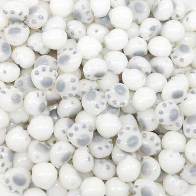 20 buc. margele acrilice labe de pisică Kawaii de 11 mm margele distanțiere cu gheare de desene animate pentru realizarea de bijuterii, colier, accesoriu de artizanat lucrat manual