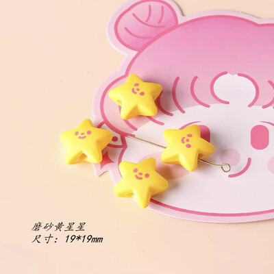 5 buc. Mărgele acrilice de culoare AB, urs, iepure, stele, mărgele libere din rășină, pentru fabricarea bricolajului, bratari, breloc, accesorii pentru breloc