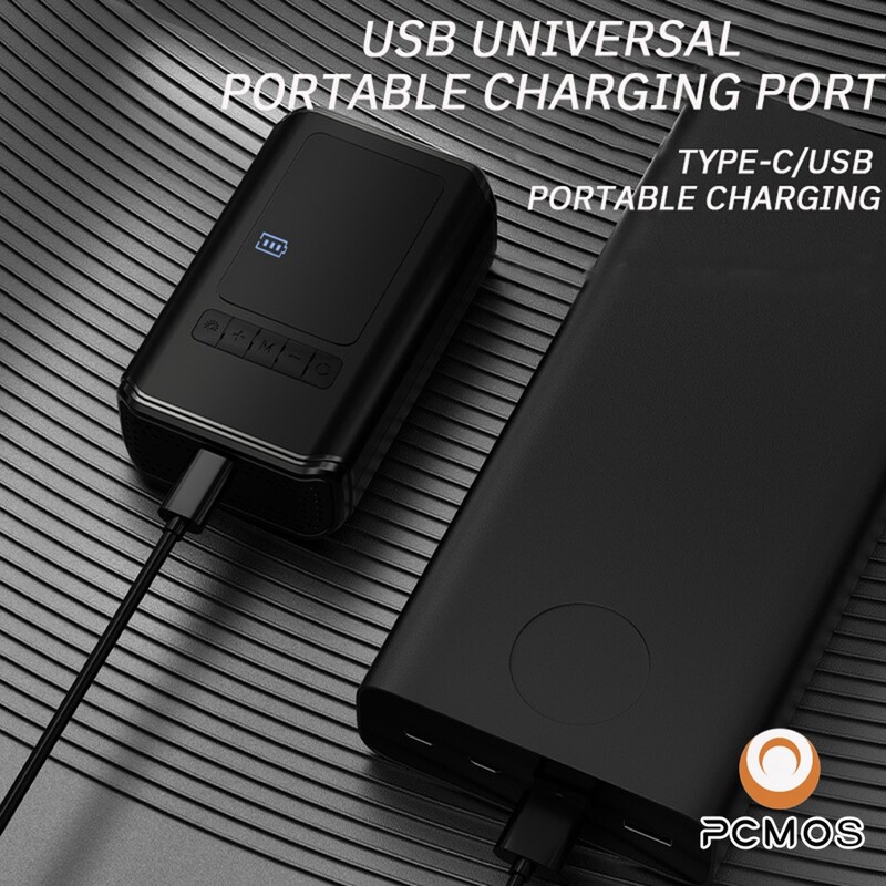 Pompă gonflabilă PCMOS, portabil, portabil, încărcare fără fir, afișaj digital, multifuncțional pentru anvelope pentru mașină