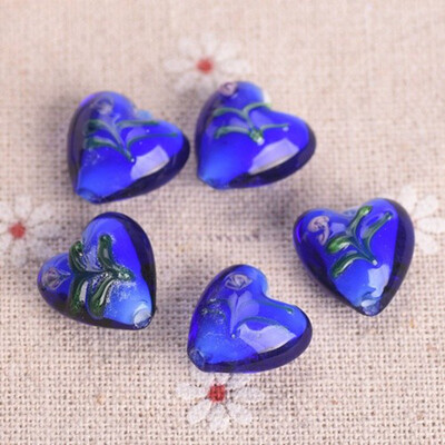 10 vnt 16x14 mm širdies formos raštai, rankų darbo šviestuvai, stikliniai palaidi karoliukai, skirti „pasidaryk pats“ amatams papuošalų kūrimo išvados