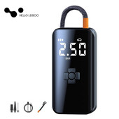 Pompă de aer pentru mașină reîncărcabilă LEIBOO, portabil, compresor automat pentru pneuri, pentru motocicletă, bicicletă, baschet, gonflabil