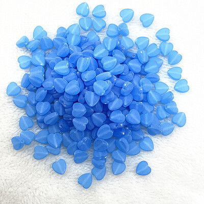 100 bucăți 8 mm transparente AB Charms în formă de inimă margele acrilice margele distanțare libere pentru realizarea de bijuterii brățară manuală