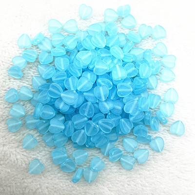 100 bucăți 8 mm transparente AB Charms în formă de inimă margele acrilice margele distanțare libere pentru realizarea de bijuterii brățară manuală