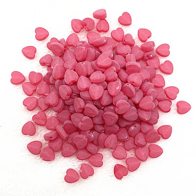 100 bucăți 8 mm transparente AB Charms în formă de inimă margele acrilice margele distanțare libere pentru realizarea de bijuterii brățară manuală