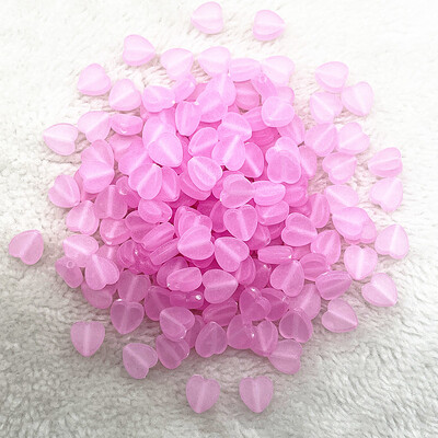 100 bucăți 8 mm transparente AB Charms în formă de inimă margele acrilice margele distanțare libere pentru realizarea de bijuterii brățară manuală