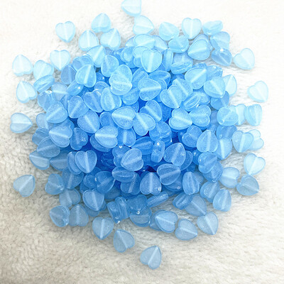 100 bucăți 8 mm transparente AB Charms în formă de inimă margele acrilice margele distanțare libere pentru realizarea de bijuterii brățară manuală