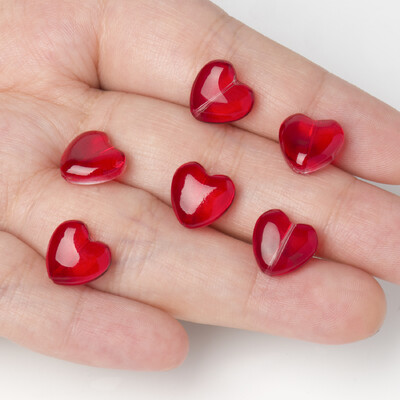 20vnt Love Heart Lampwork Stikliniai karoliukai Daugiaspalviai Čekijos krištoliniai palaidi karoliukai papuošalams Rankų darbo „Pasidaryk pats“ papuošalų aksesuarai