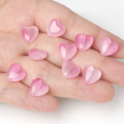 20vnt Love Heart Lampwork Stikliniai karoliukai Daugiaspalviai Čekijos krištoliniai palaidi karoliukai papuošalams Rankų darbo „Pasidaryk pats“ papuošalų aksesuarai