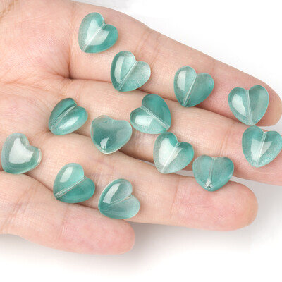 20vnt Love Heart Lampwork Stikliniai karoliukai Daugiaspalviai Čekijos krištoliniai palaidi karoliukai papuošalams Rankų darbo „Pasidaryk pats“ papuošalų aksesuarai