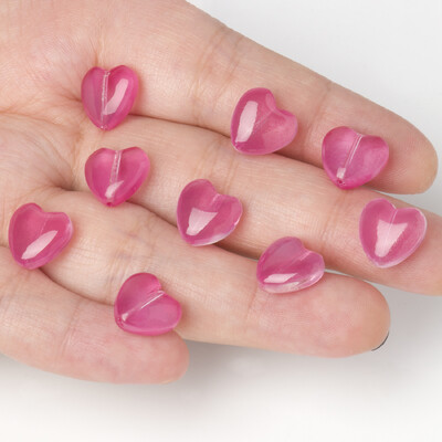 20vnt Love Heart Lampwork Stikliniai karoliukai Daugiaspalviai Čekijos krištoliniai palaidi karoliukai papuošalams Rankų darbo „Pasidaryk pats“ papuošalų aksesuarai