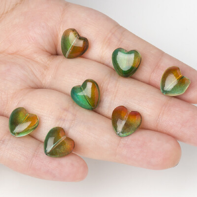 20vnt Love Heart Lampwork Stikliniai karoliukai Daugiaspalviai Čekijos krištoliniai palaidi karoliukai papuošalams Rankų darbo „Pasidaryk pats“ papuošalų aksesuarai