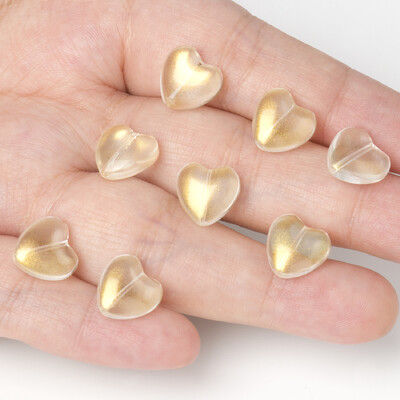 20vnt Love Heart Lampwork Stikliniai karoliukai Daugiaspalviai Čekijos krištoliniai palaidi karoliukai papuošalams Rankų darbo „Pasidaryk pats“ papuošalų aksesuarai