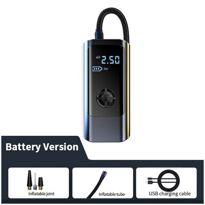 SEAMETAL 12V hordozható légszivattyú autós légkompresszor 8000mAh újratölthető felfújó vezeték nélküli gumiabroncs felfújható szivattyú autós motorkerékpárhoz