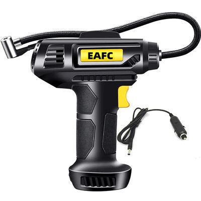 Kompresor EAFC pre autá 150PSI s batériou, prenosný nafukovač pneumatík pre autá, motocykle a bicykle, elektrické