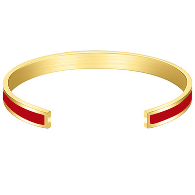 CARLIDANA Divatos rozsdamentes acél színes csepp olaj arany színű bevonat mandzsetta karkötő női ékszer party ajándék csepp szállítás