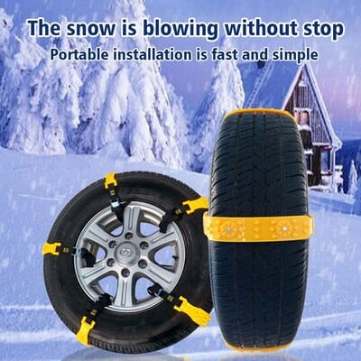 1 τεμ. Universal Winter Anti-slid Chain For Car SUV, Van TPU Anti-skid Chain, Road Safety Vehicle Anti-skid Chain